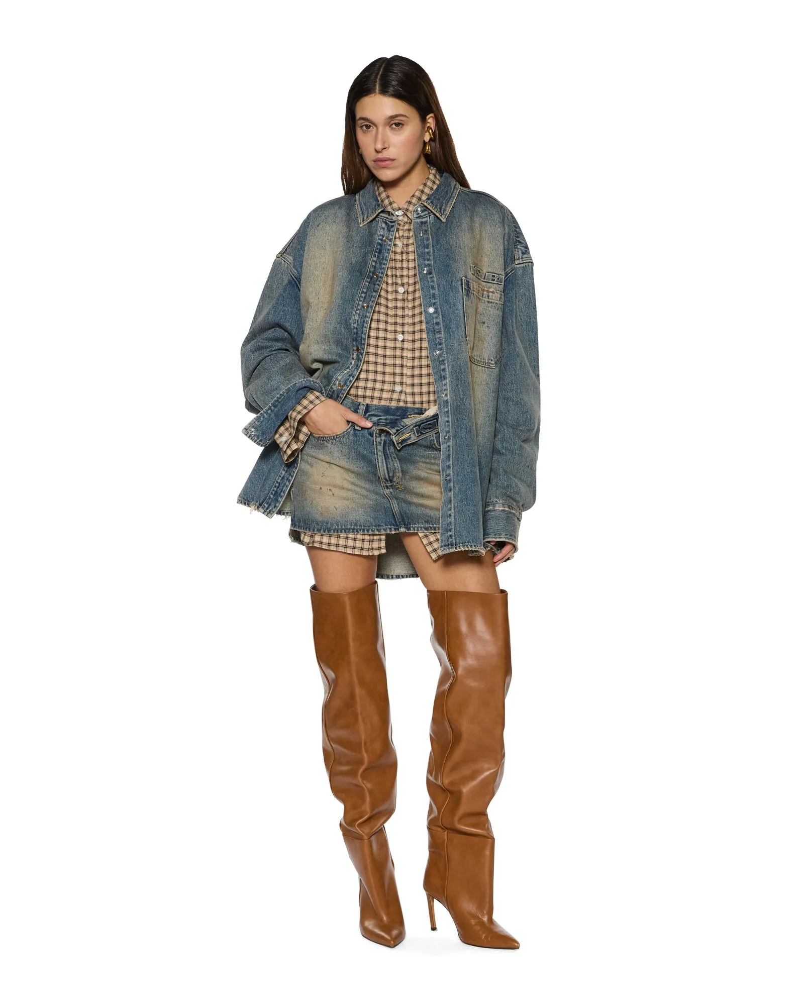 MICRO MINI SKIRT FLIP DUNE Contemporary Brand