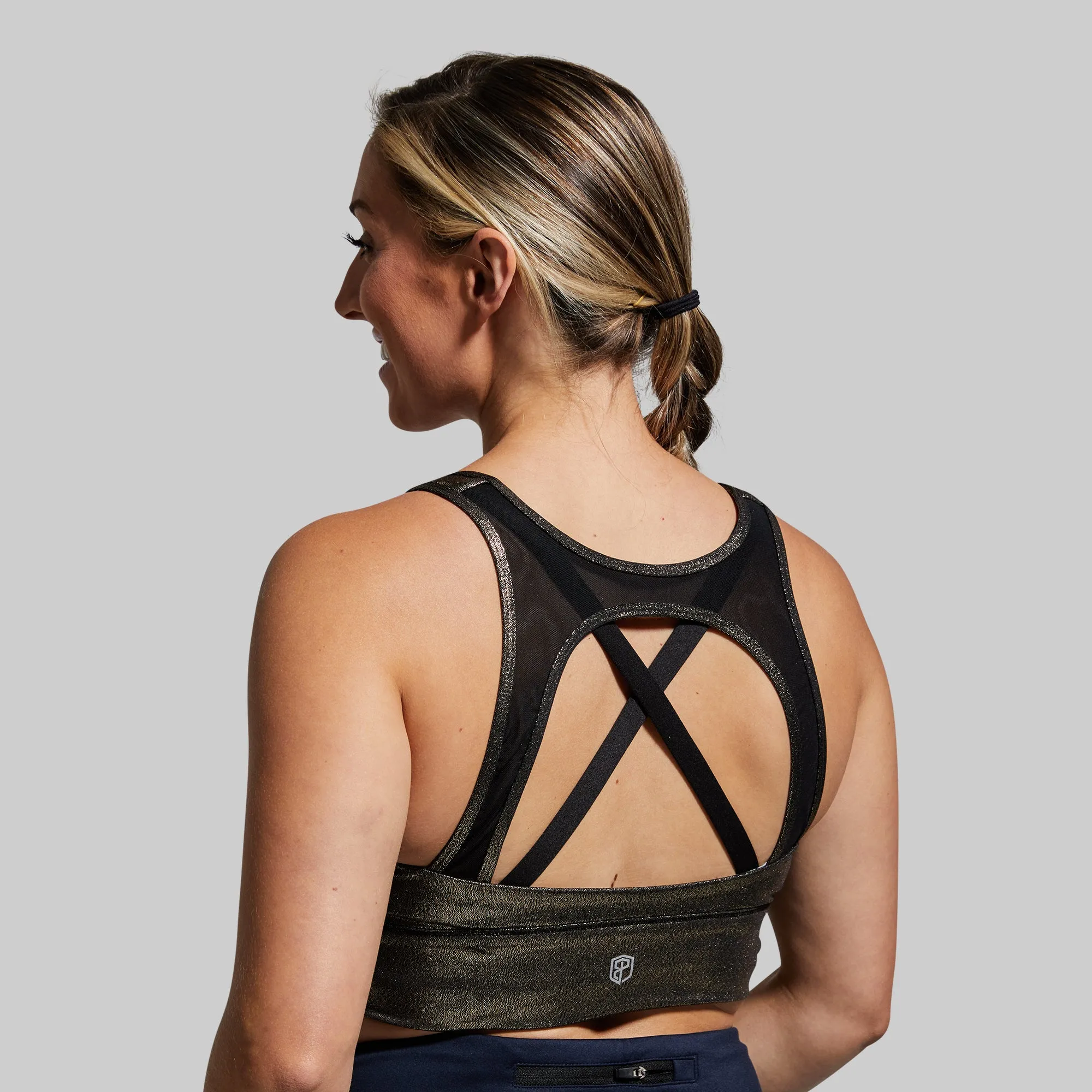 Secure Fabric Milk and Muscles Nursing Sports Bra (Gold Digger)