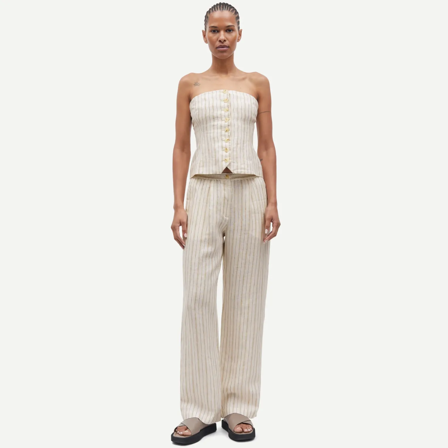 Chill Comfort Satove Trousers (Egret St.)