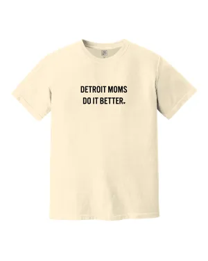 crew neck Modern Comfort Style Ink Detroit - Detroit Moms Do It Better T-Shirt - Ivory