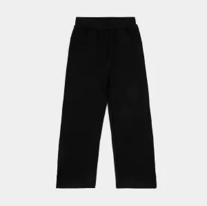 Modal Straight Leg Womens Pants (Black) Minimal Vibe Relaxed Cut