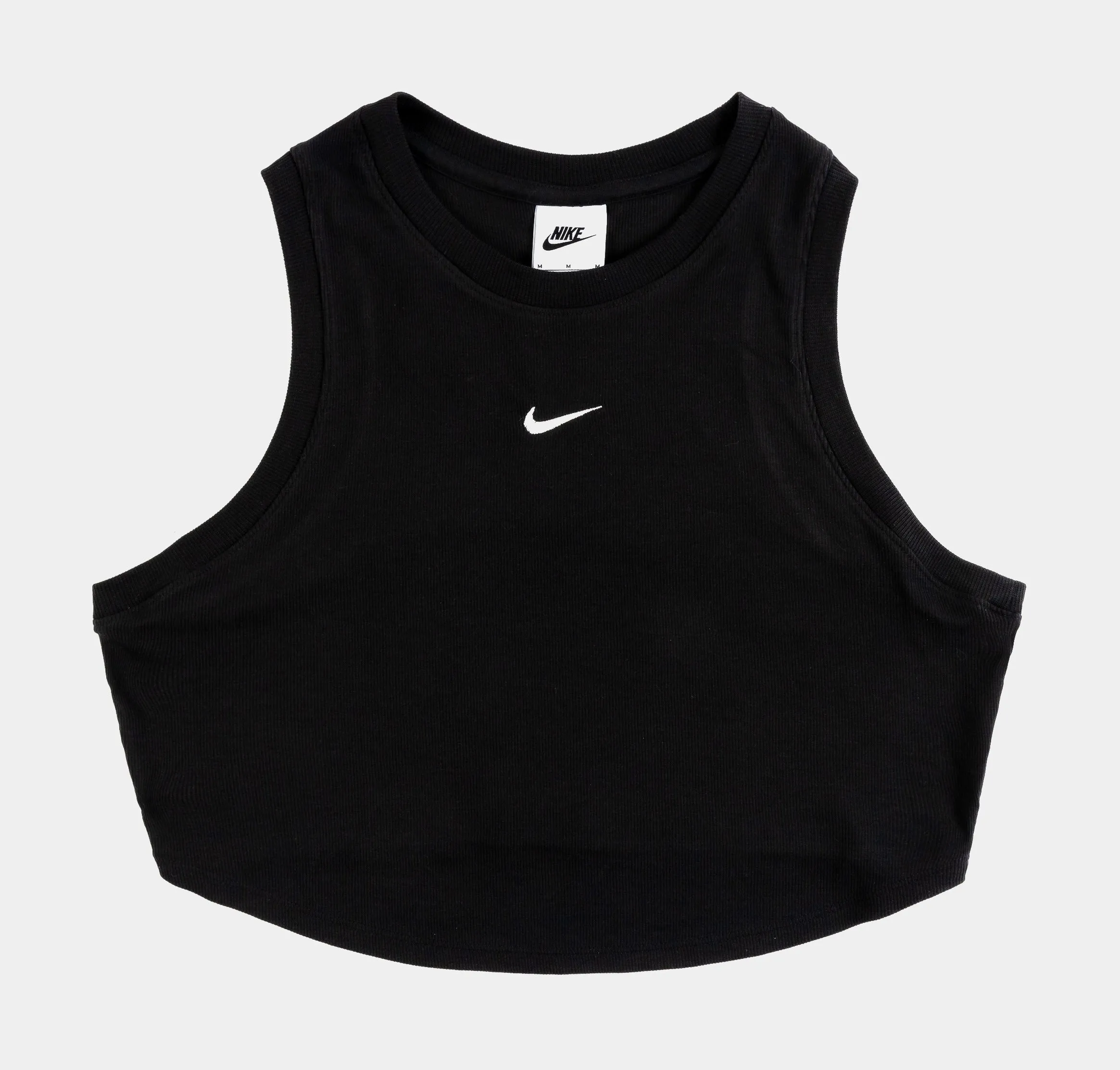 Urban Chic Sport Essentials Ribbed Womens Tank Top (Black/White)