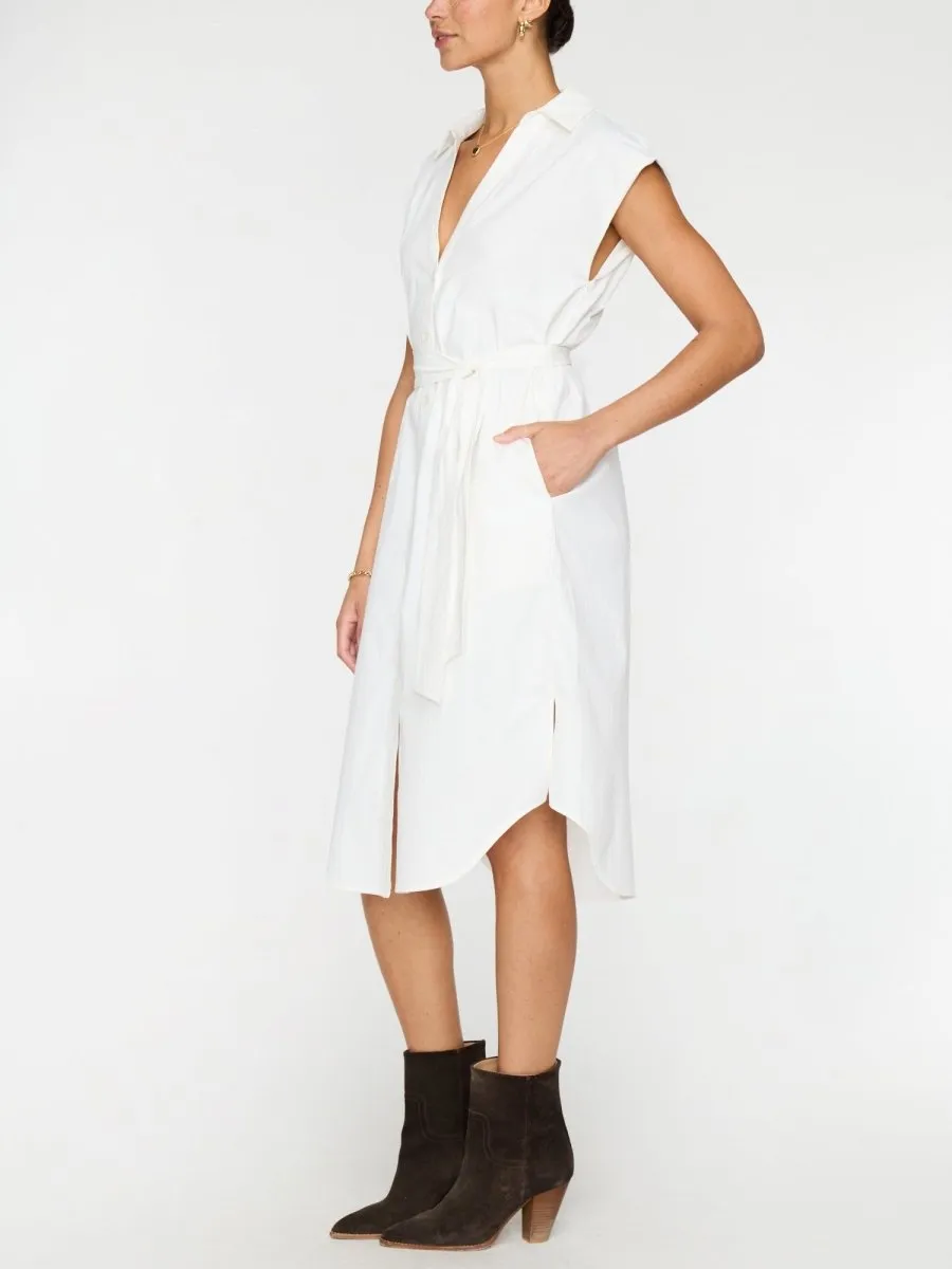 The Kylie Sleeveless Midi Dress Office Fit Modern Waist