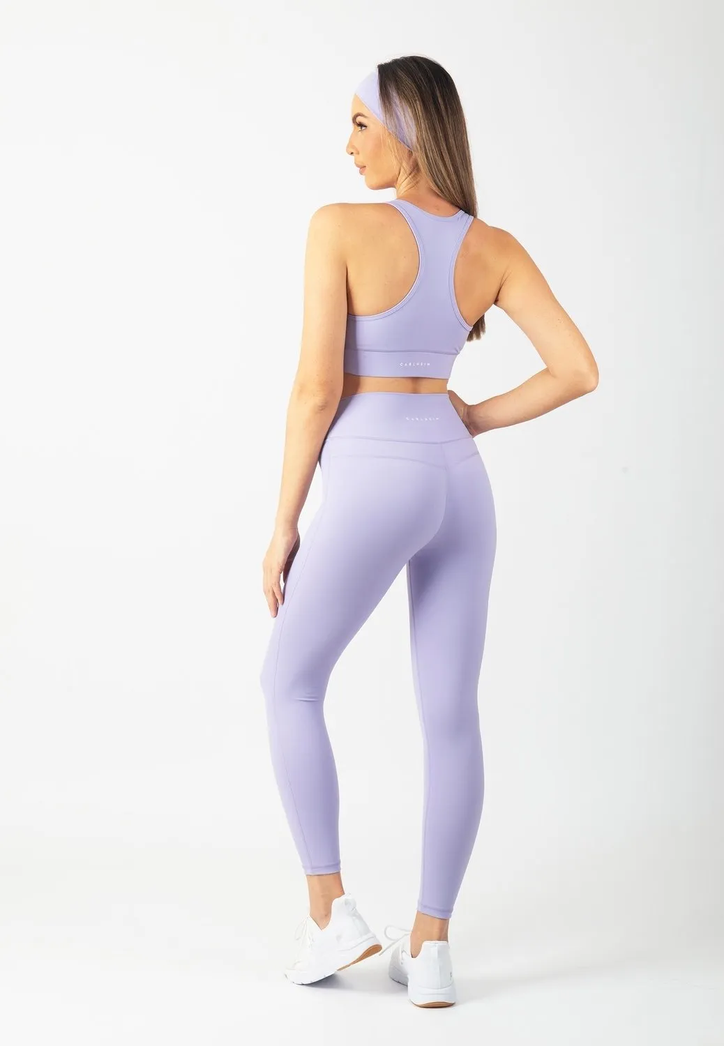 Petite Size Seamless Design Outdoor Lover Mesh Panel Serenita Leggings (Lilac)