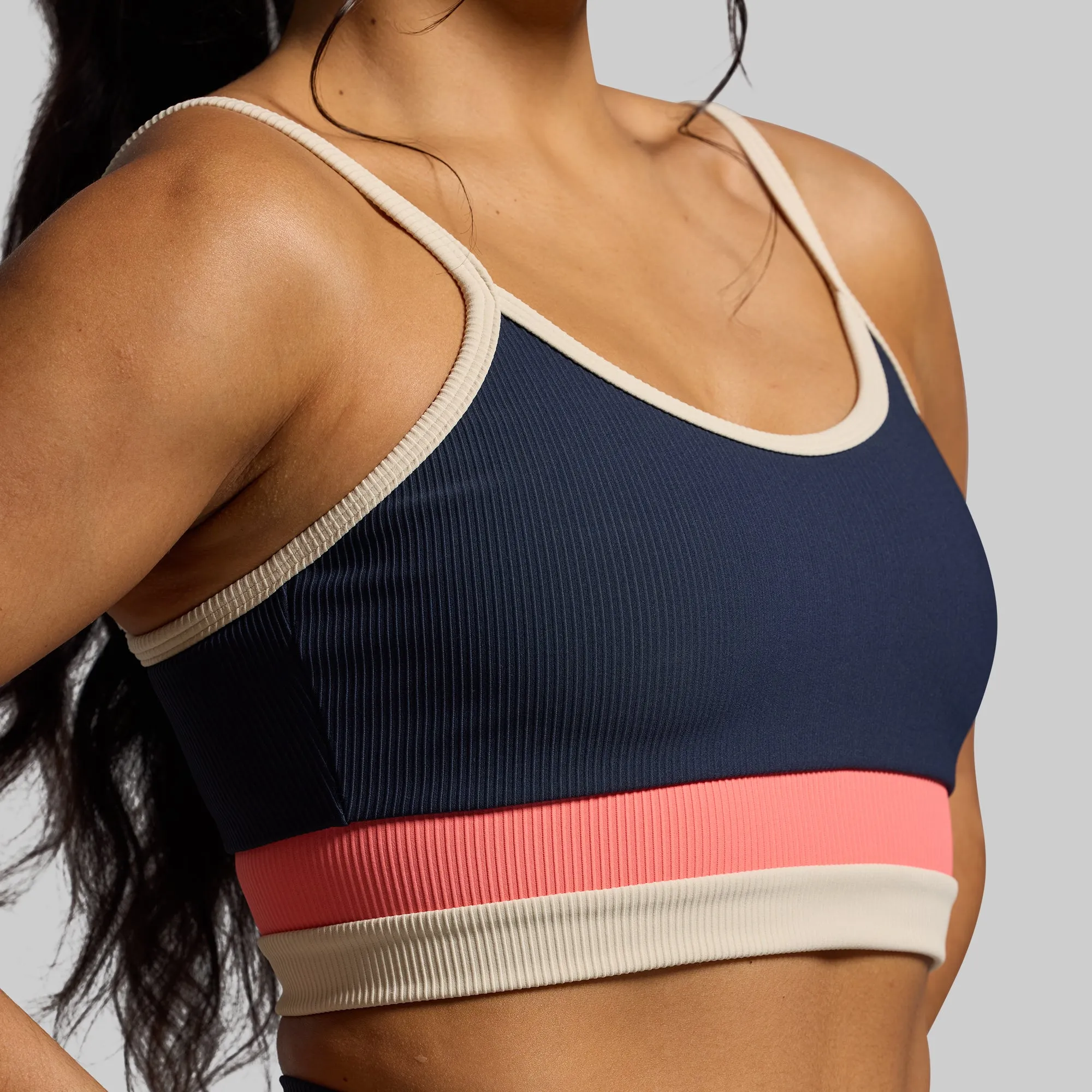 Out of Line Sports Bra (BP Navy) Smooth Fabric Odor-resistant