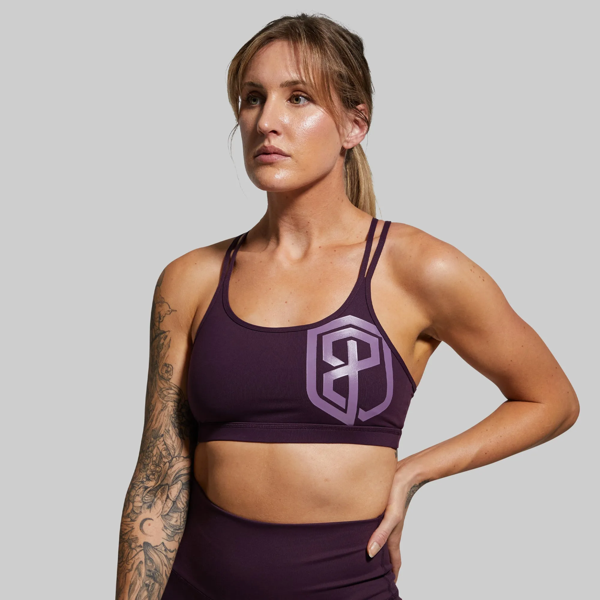 Warrior Original Sports Bra (Brand Strength-Plum) Shock-absorbing Non-Restrictive Support