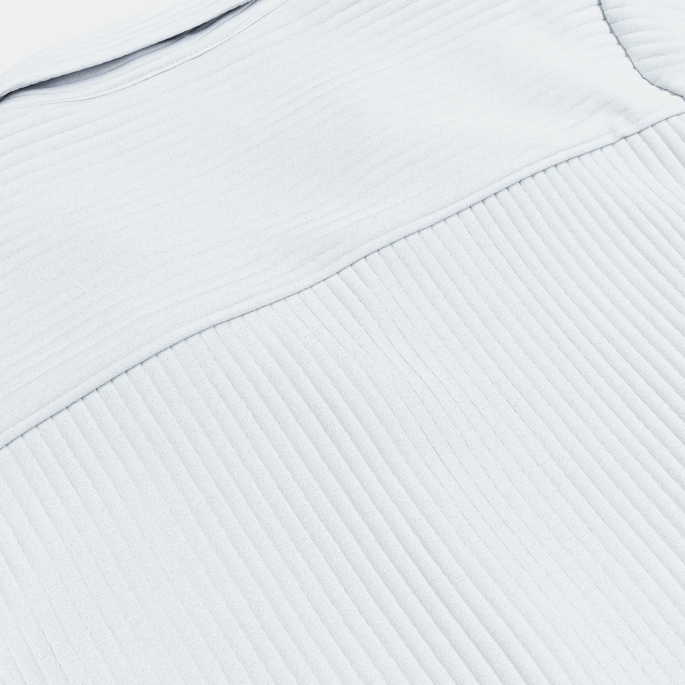 Pleated Button Up Womens Short Sleeve Shirt (Blue) Street Icon Earth Glow