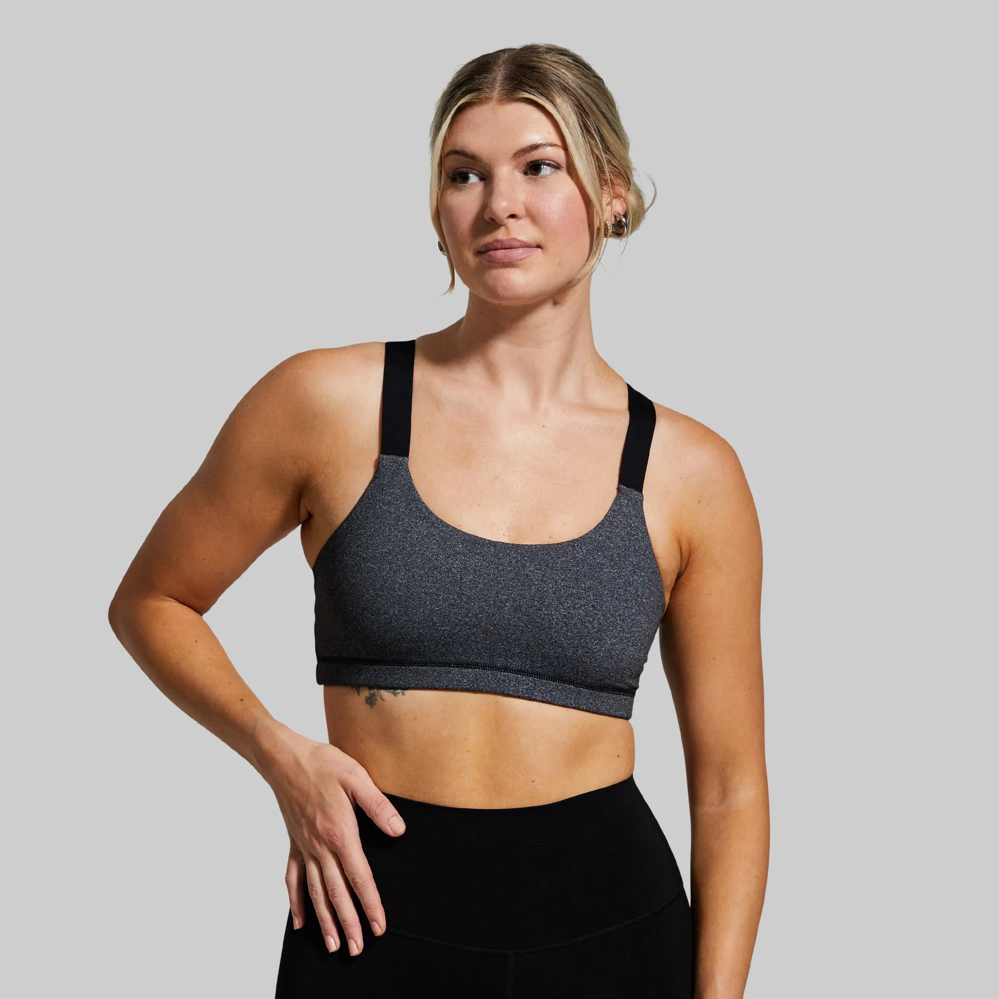 Moxie Original Sports Bra (Steel Smoke) fitness enthusiasts Breathable seams