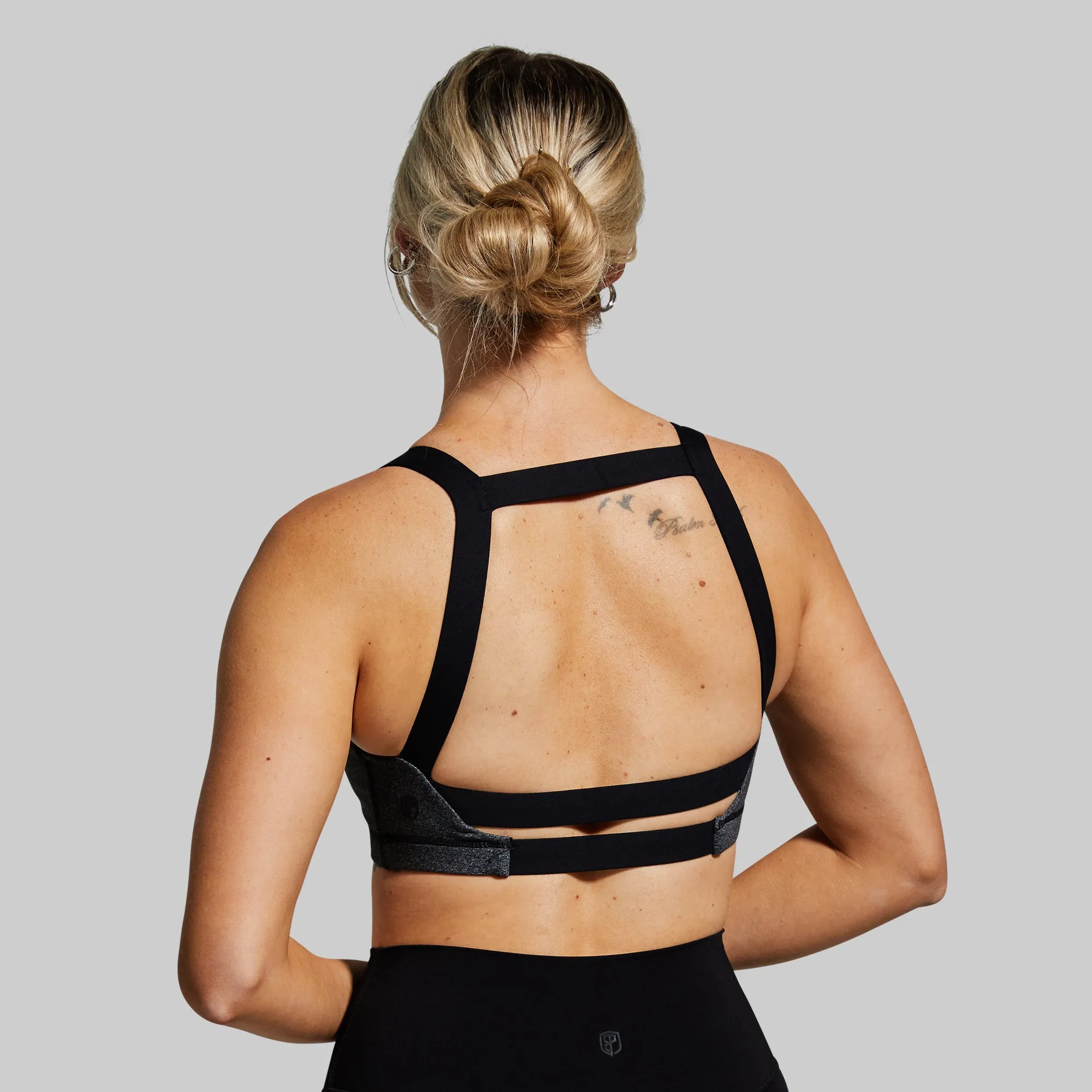 Moxie Original Sports Bra (Steel Smoke) Airflow channels thermal fabric