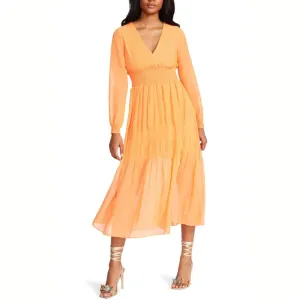 Nylah Dress (Amber Orange) Daily Option Pure Elegance