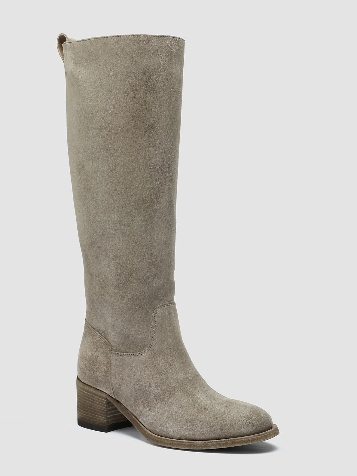 DENNER 116 - Grey Suede Zip Boots Breathable All Day Wear