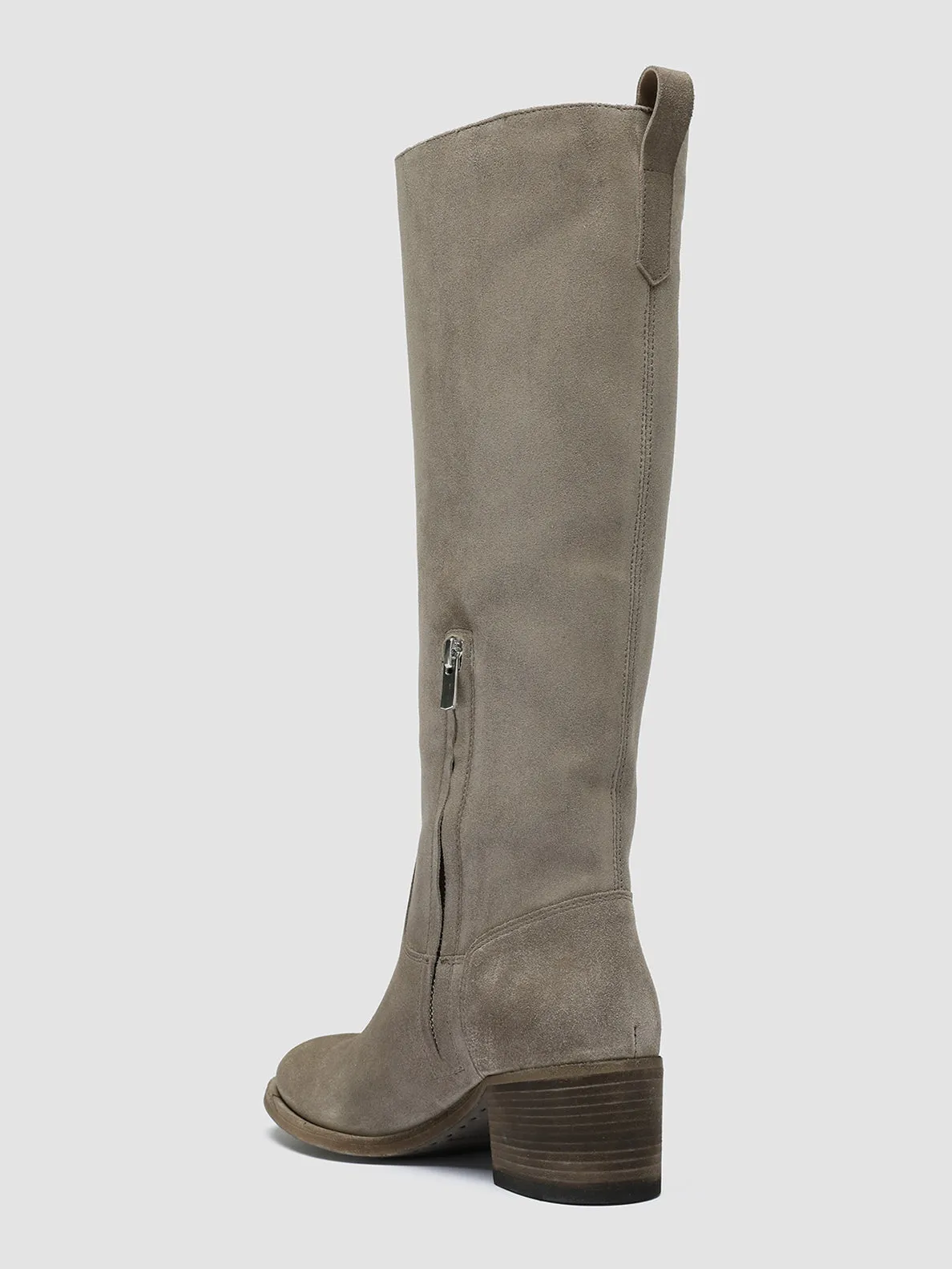 DENNER 116 - Grey Suede Zip Boots Anti Odor