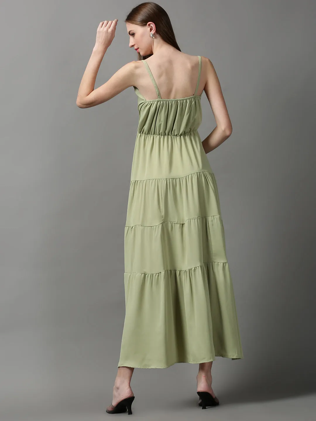 Smart Comfort Women's Green Maxi Dress