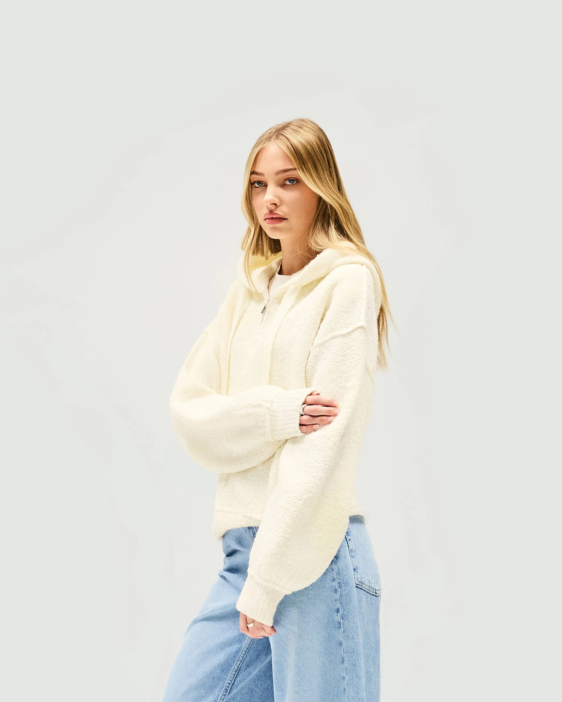 Fresh Casual Wear Whip Hoodie - Antique White