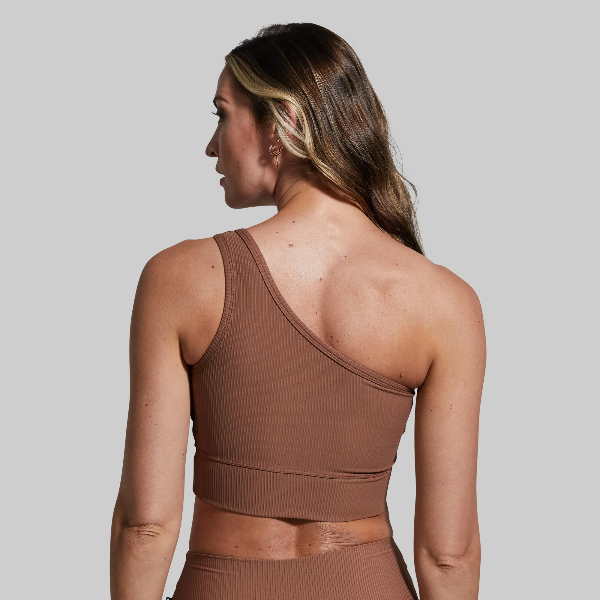 Versatile Structure Sustainable Evolve Sports Bra (Carob)