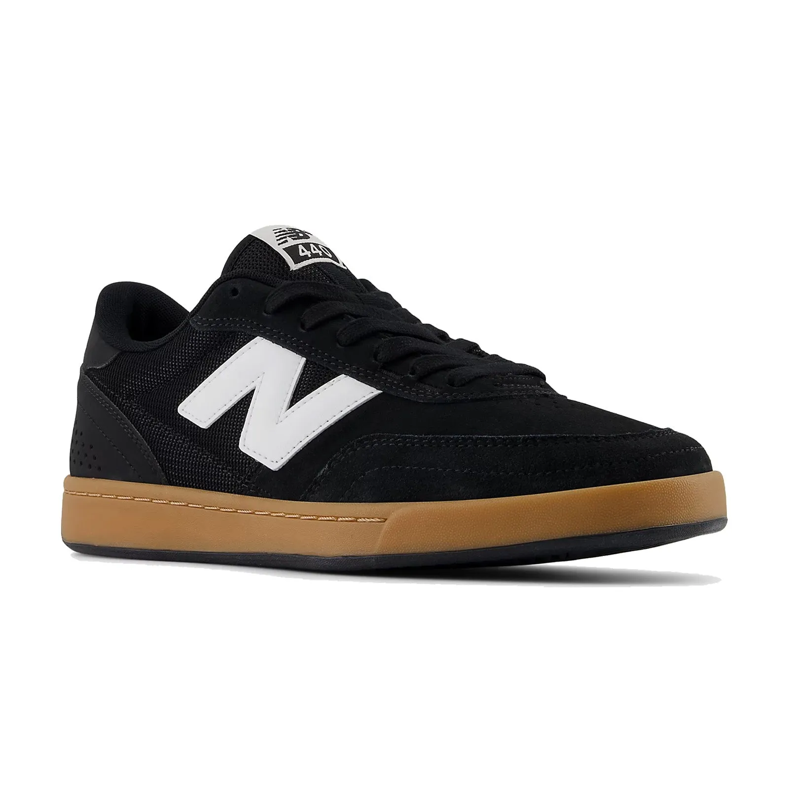 New Balance Numeric NM440BNG Black/White/Gum Slip On Style Anti   Blister