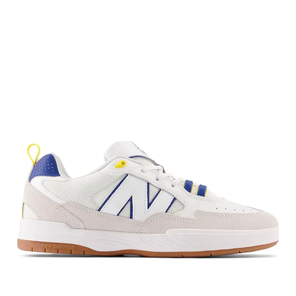 New Balance Numeric Tiago NM808WBY White/Black/Yellow Stretchable Upper