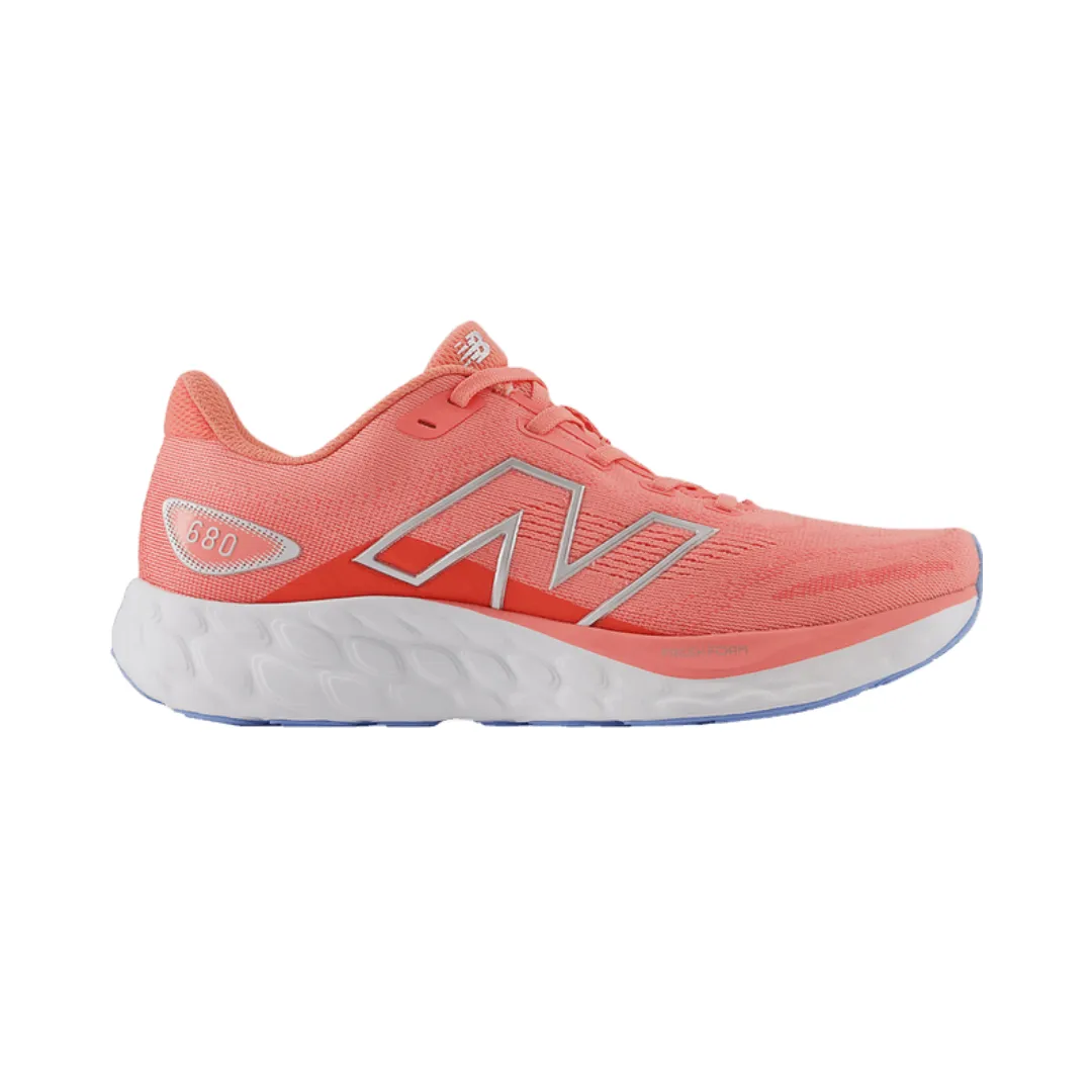 NEW BALANCE W680RP8-D FRESH FOAM 680 v8 WMN'S (Wide) Sunfade Red Knit Running Shoes Abrasion - resistant timeless