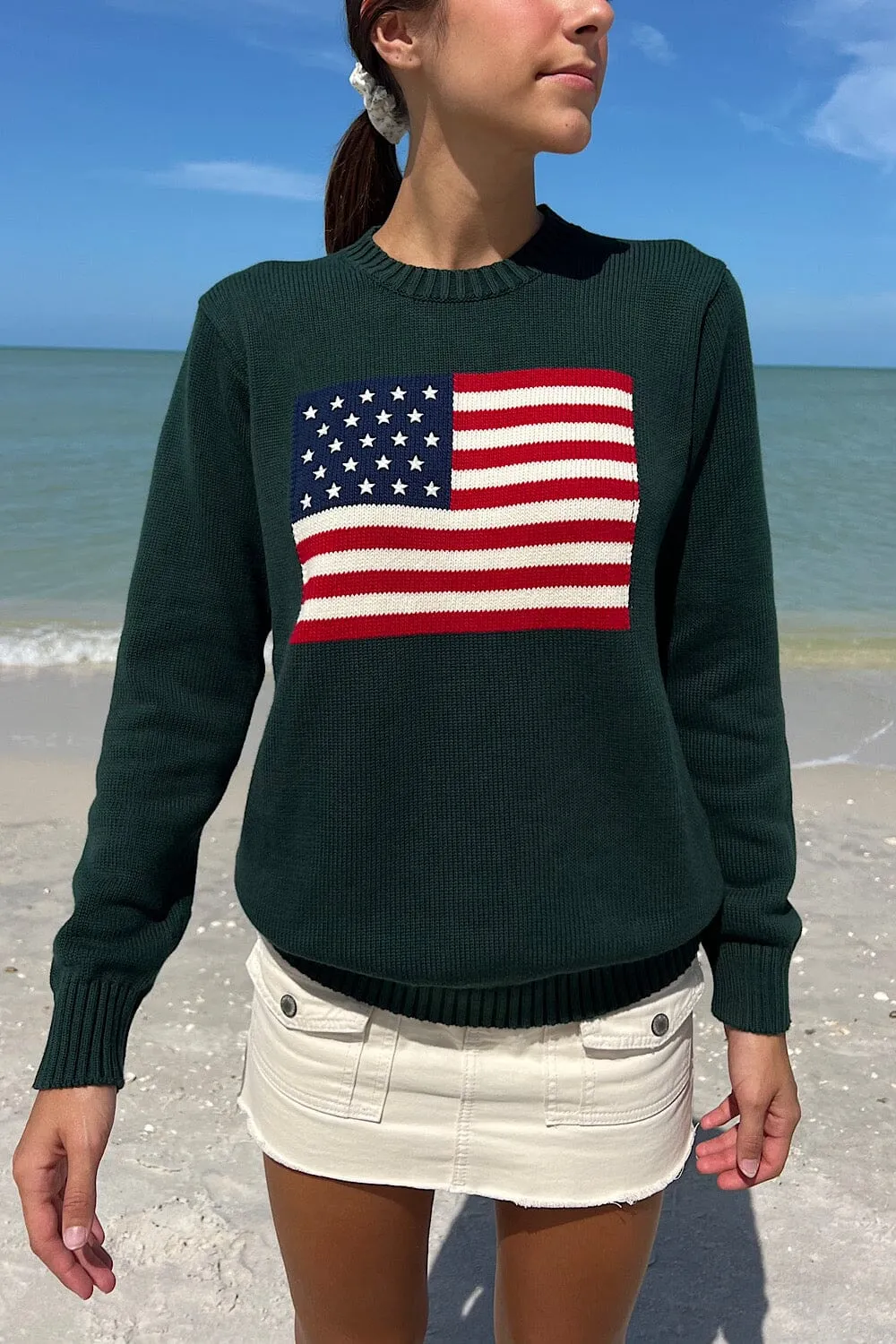 Modern Basic Nico American Flag Sweater