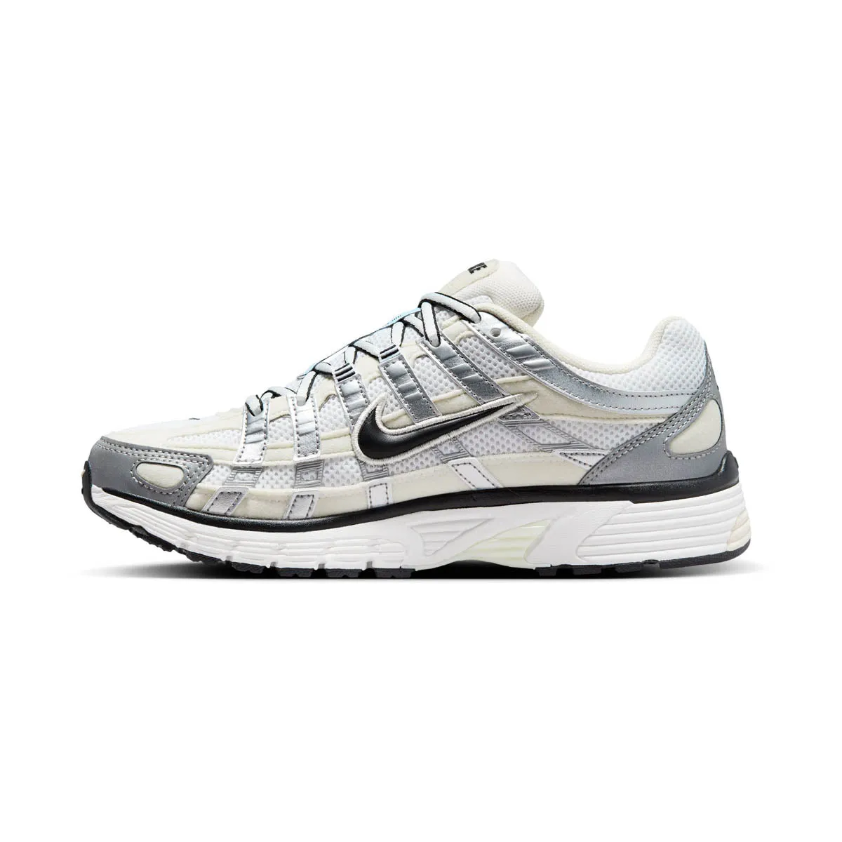 Seamless Upper Construction Nike P-6000 'Coconut Milk Metallic Silver' Women's Shoes