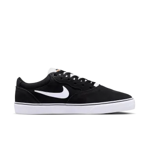 Leather Upper Mid Top Design Nike SB Chron 2 Black/Black/Sail/White