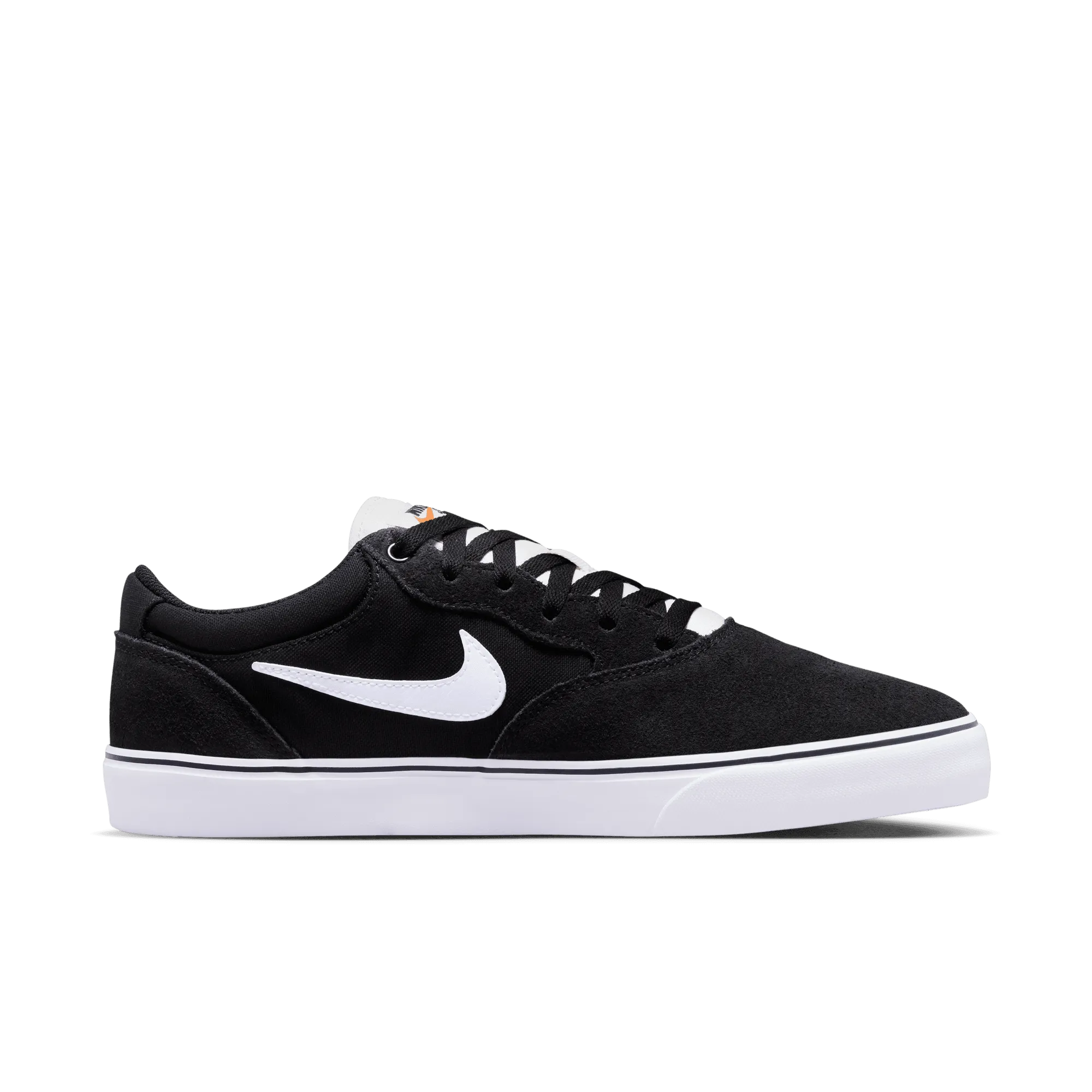 Leather Upper Mid Top Design Nike SB Chron 2 Black/Black/Sail/White