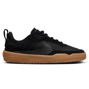 Resistance to wear Double Stitch Nike SB Day One Kids Skate Shoe Black/Gum/Light Brown