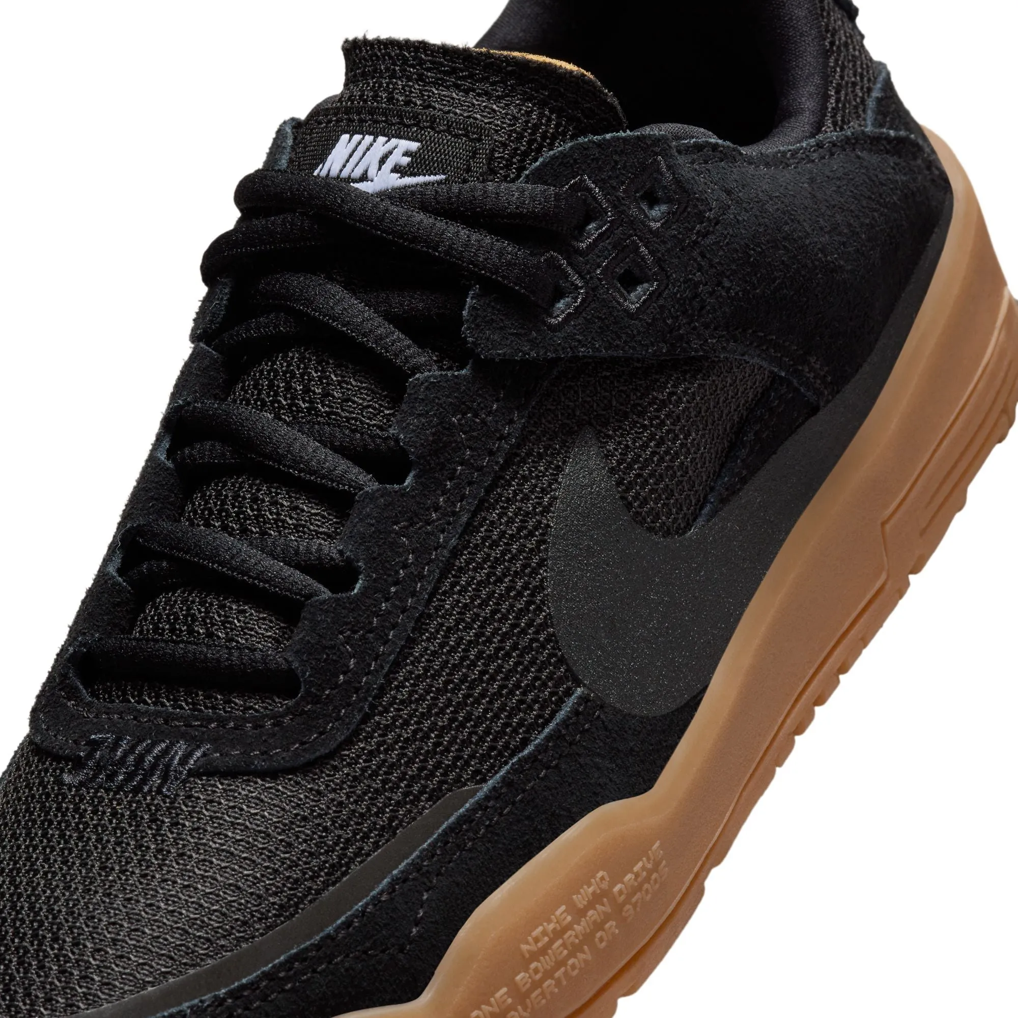 Freestyle Action Ride Textured Surface Nike SB Day One Kids Skate Shoe Black/Gum/Light Brown