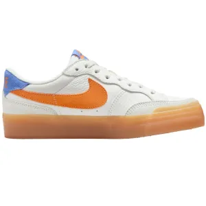 Leather Material Sport Casual Nike SB Zoom Pogo Plus Premium Summit White/Light Silver/Polar/Bright Mandarin
