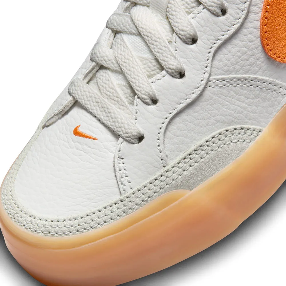 Comfortable Heel Nike SB Zoom Pogo Plus Premium Summit White/Light Silver/Polar/Bright Mandarin