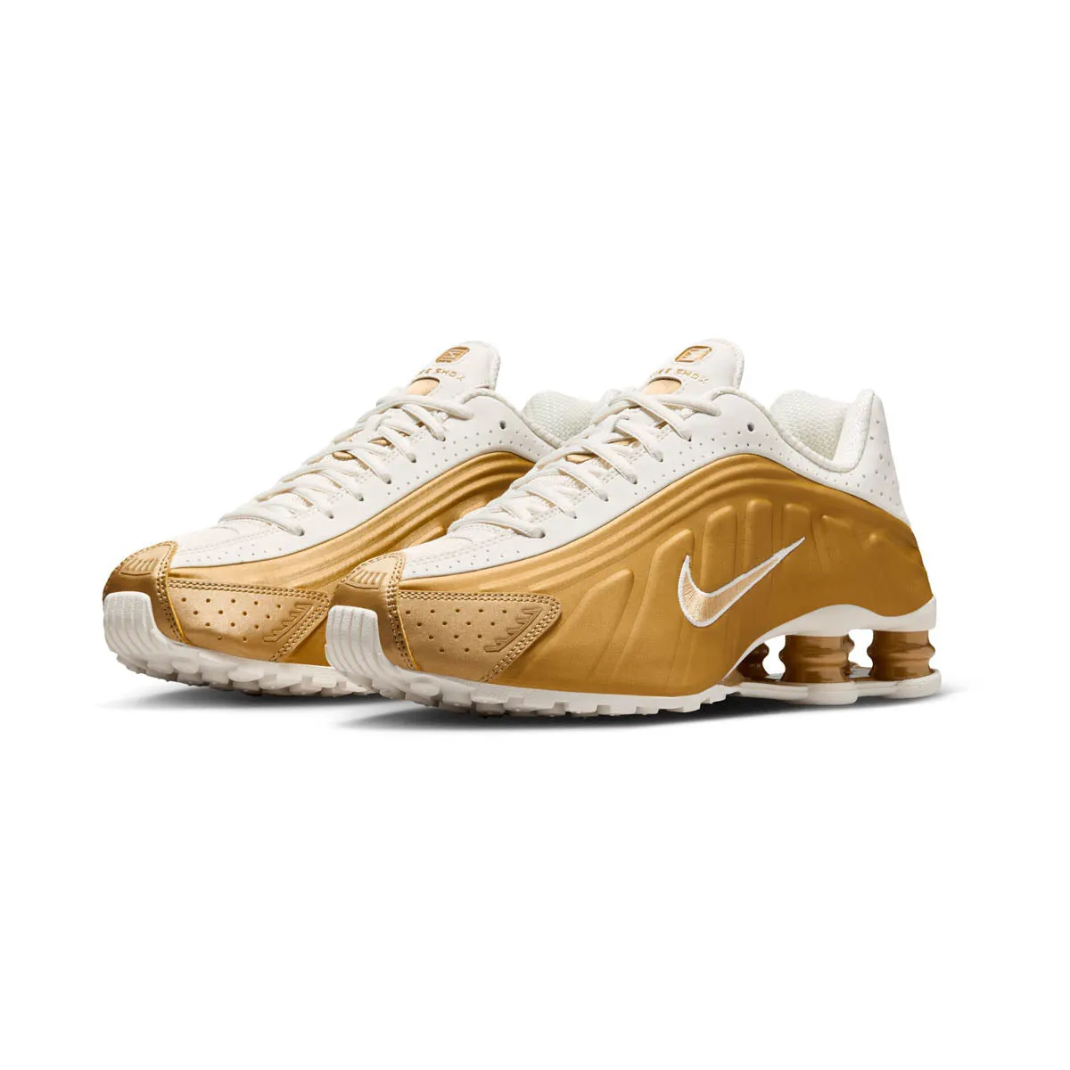 mesh shoes Nike Shox R4 'Metallic Gold' Women's Shoes