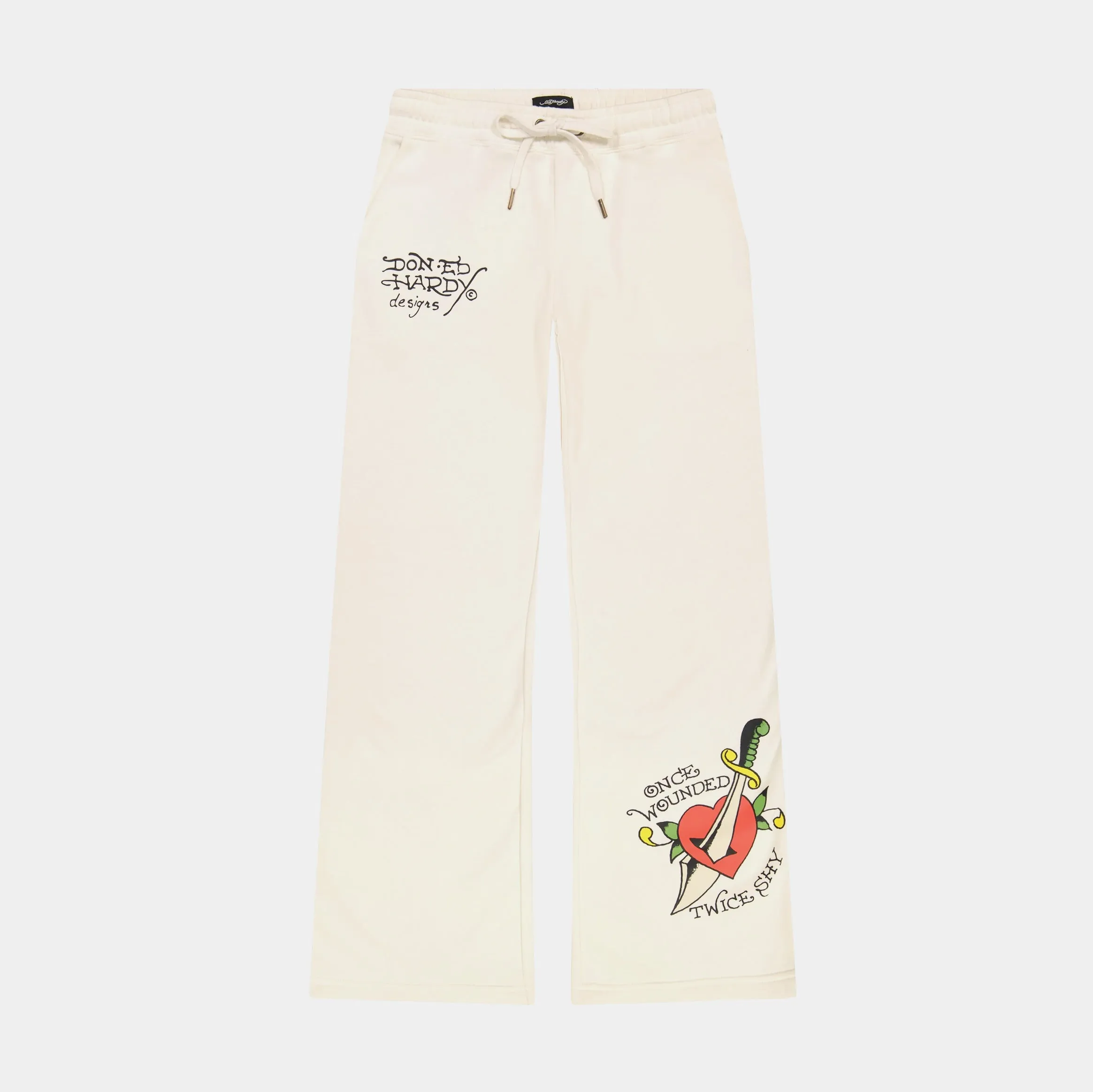 Dagger Heart Cargo Womens Sweatpants (Beige/Black) Recycled Polyester Blend