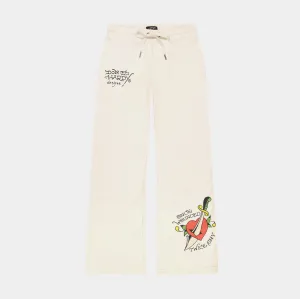 Dagger Heart Cargo Womens Sweatpants (Beige/Black) Move Freely
