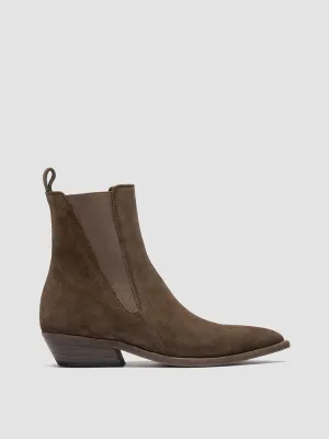 Stability Base NOELIE DD 101 - Brown Suede Chelsea Boots