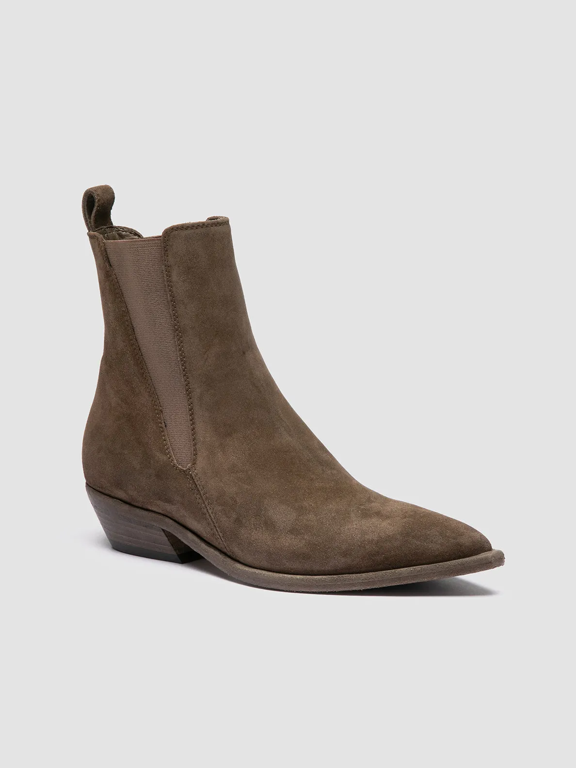 NOELIE DD 101 - Brown Suede Chelsea Boots Biking Trip Modern Lines