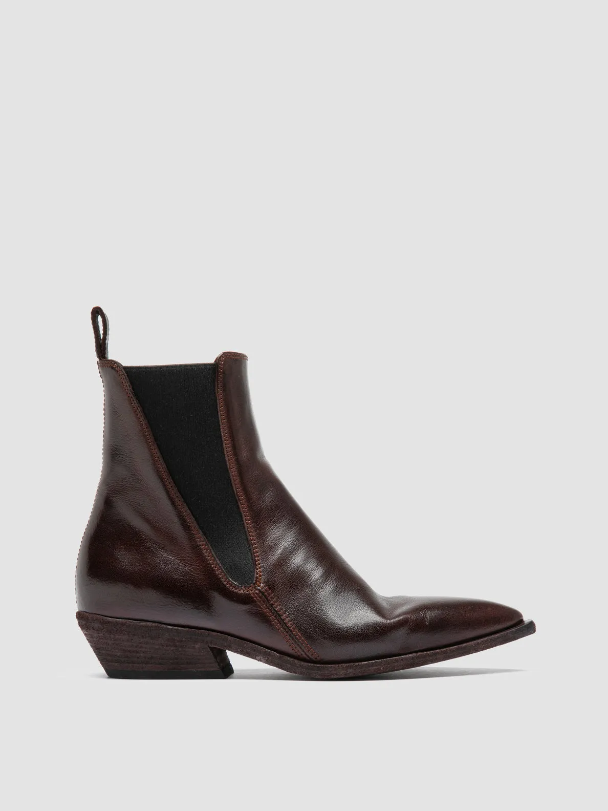 Mid Rise Firm Hold NOELIE DD 101 - Burgundy Leather Chelsea Boots