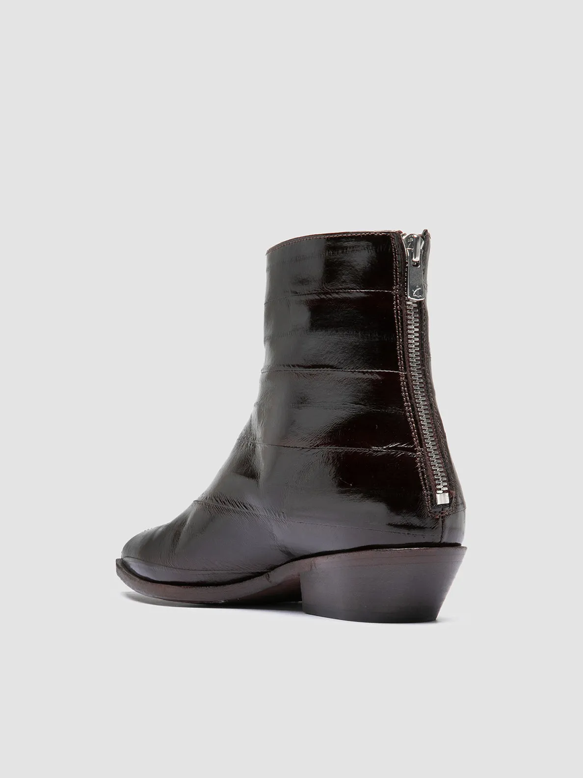 NOELIE DD 109 - Brown Leather Zipped Boots Comfort Lining Weekend Camping