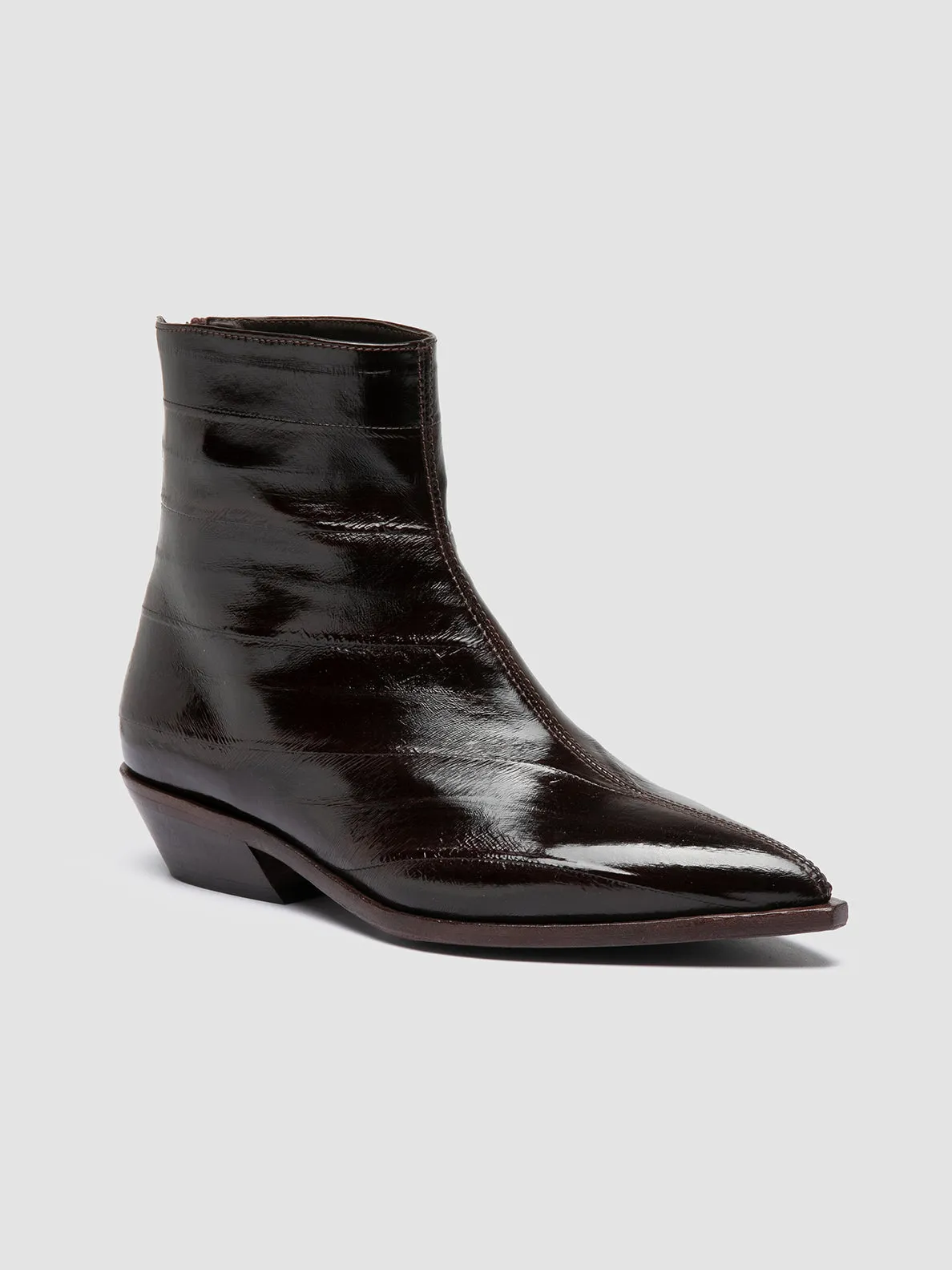 NOELIE DD 109 - Brown Leather Zipped Boots Relaxed Vibe