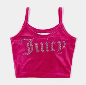 Heroine Glow Big Bling Fitted Womens Tank Top (Hot Pink)