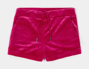 OG Bling Velour Womens Shorts (Hot Pink) Fit Freedom Quick Movement Fit