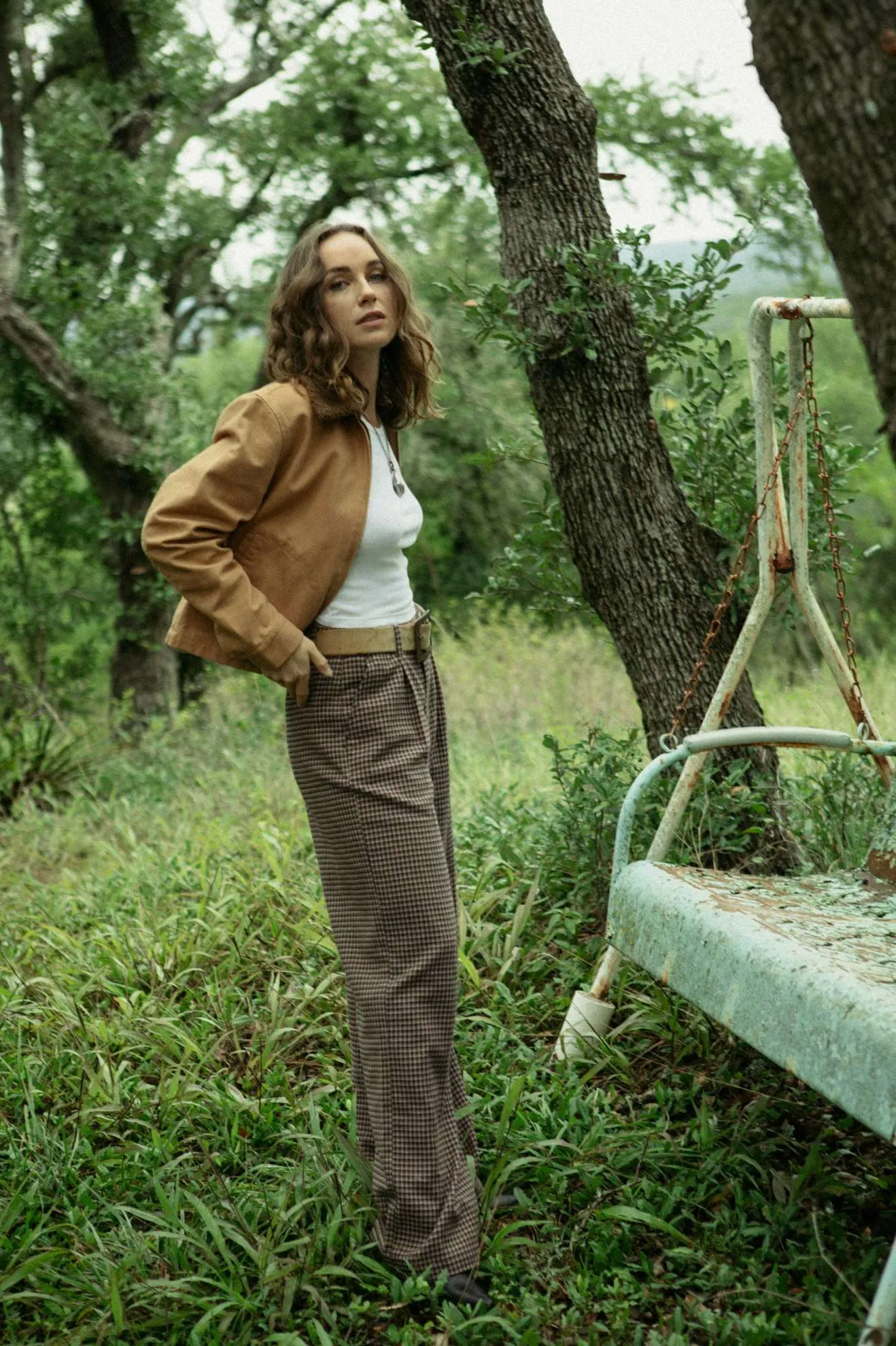 Ludlow Trouser Pant - Pinecone Brown Houndstooth Minimal Bulk