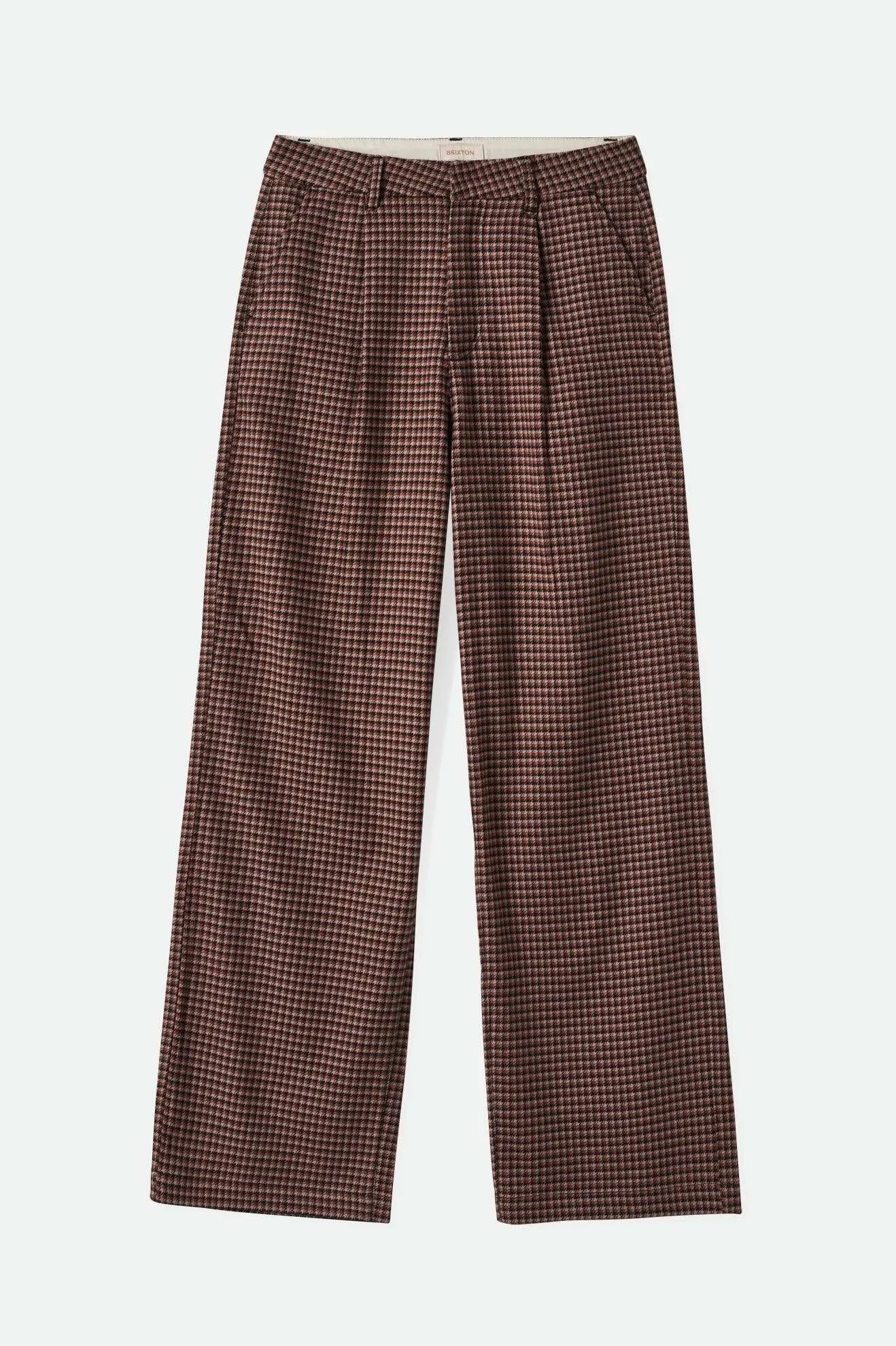 Detachable belt Ludlow Trouser Pant - Pinecone Brown Houndstooth