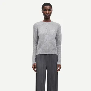 Stretchable Material Odor Resistant Blend Nor Short Cardigan (Grey Mel.)