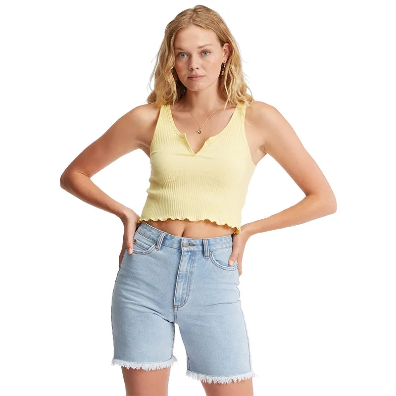 combat Move Comfort Notch Tank Ribbed Tank Top