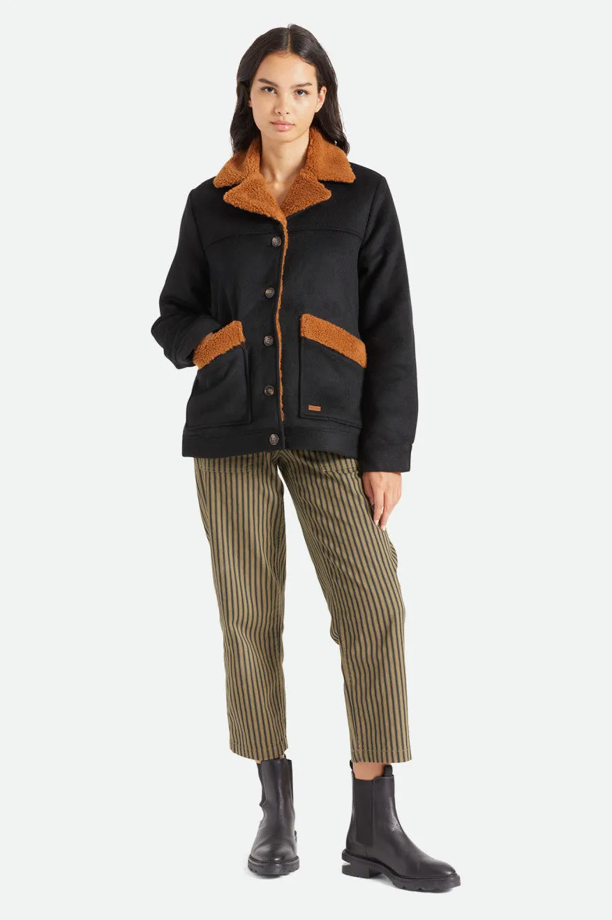 Sleek Casual Nouvelle Coat - Black