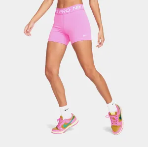athletic clothing Rubberized Waistband NSW 365 Pro Biker Womens Shorts (Playful Pink/White)
