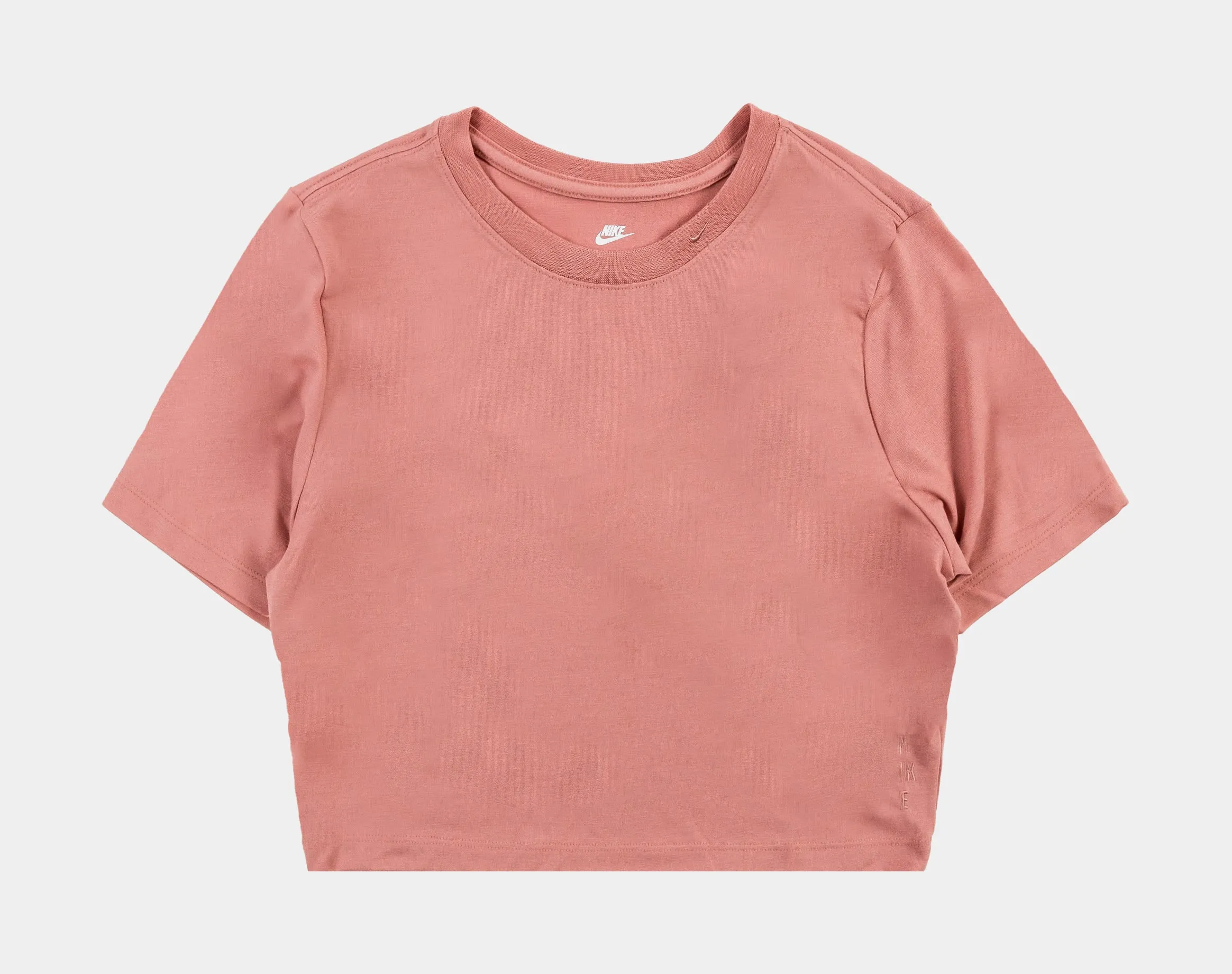 NSW Essential Crop Womens Short Sleeve Shirt (Pink) Night Charm