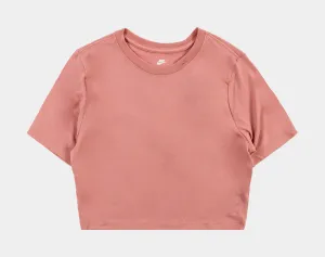 NSW Essential Crop Womens Short Sleeve Shirt (Pink) Night Charm