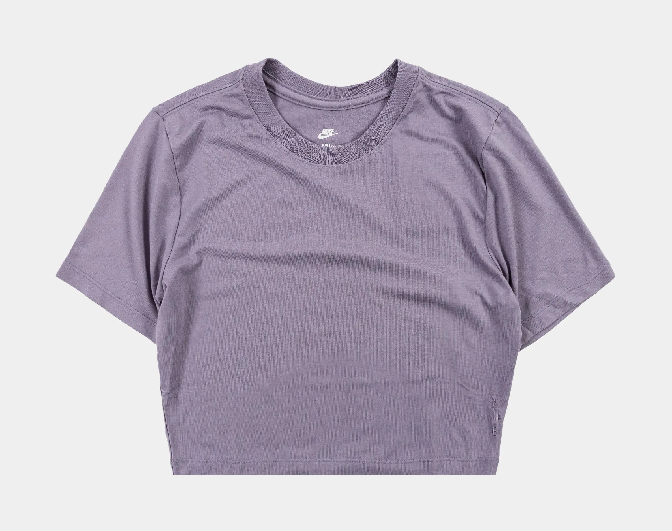 NSW Essential Crop Womens Short Sleeve Shirt (Purple) StretchFree LowMaintenanceMaterial