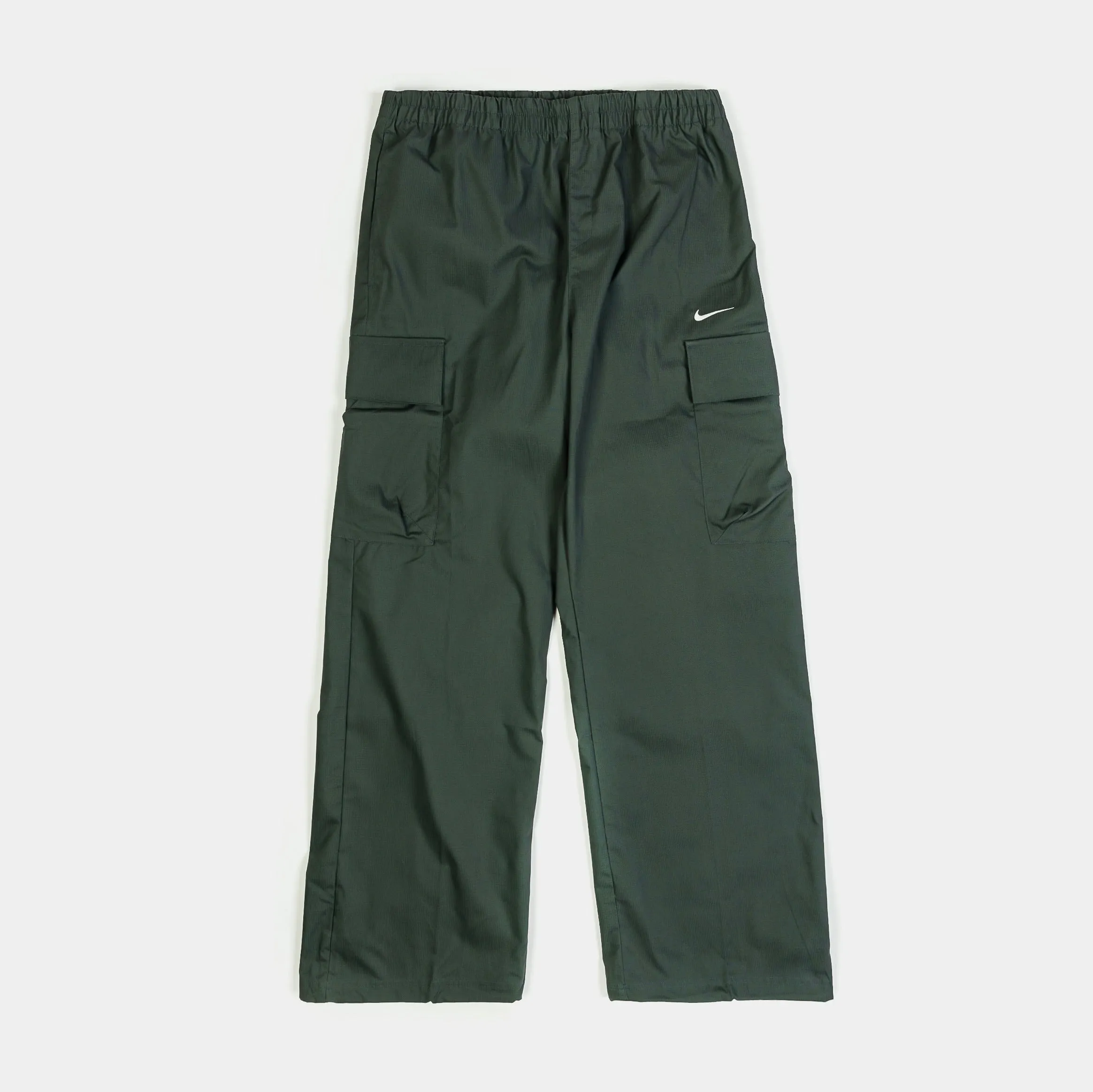 NSW Everything Woven Mid Rise Cargo Womens Pants (Vintage Green/White) Modern Waist